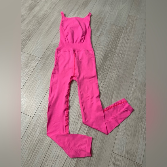 💕SOLD! NEW Free People Good Karma High Neck Onesie | PINK BERRY - Picture 6 of 7